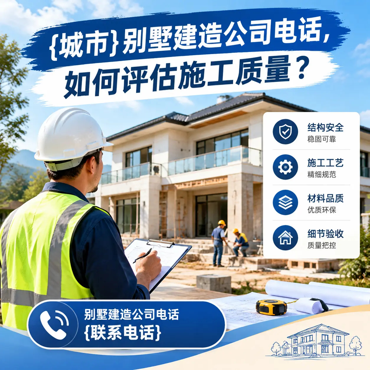 丹寨别墅建造公司电话，如何评估施工质量？
