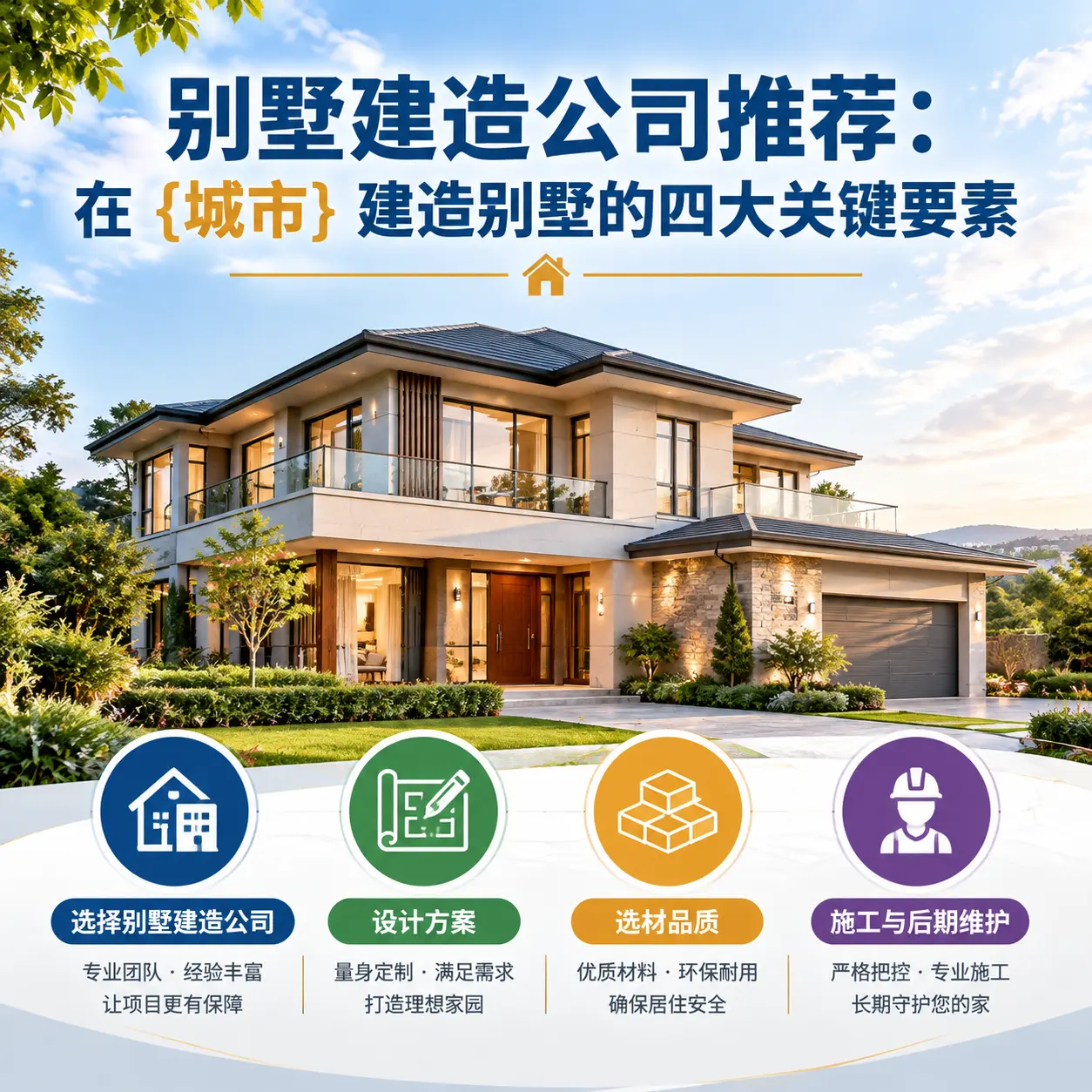 别墅建造公司推荐:在 丹寨 建造别墅的四大关键要素