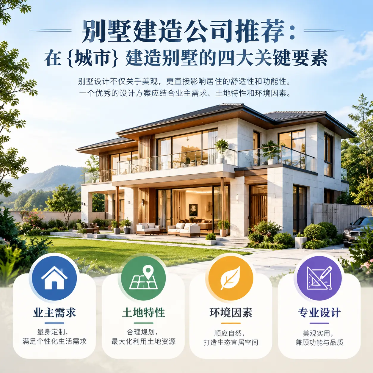 别墅建造公司推荐:在 丹寨 建造别墅的四大关键要素