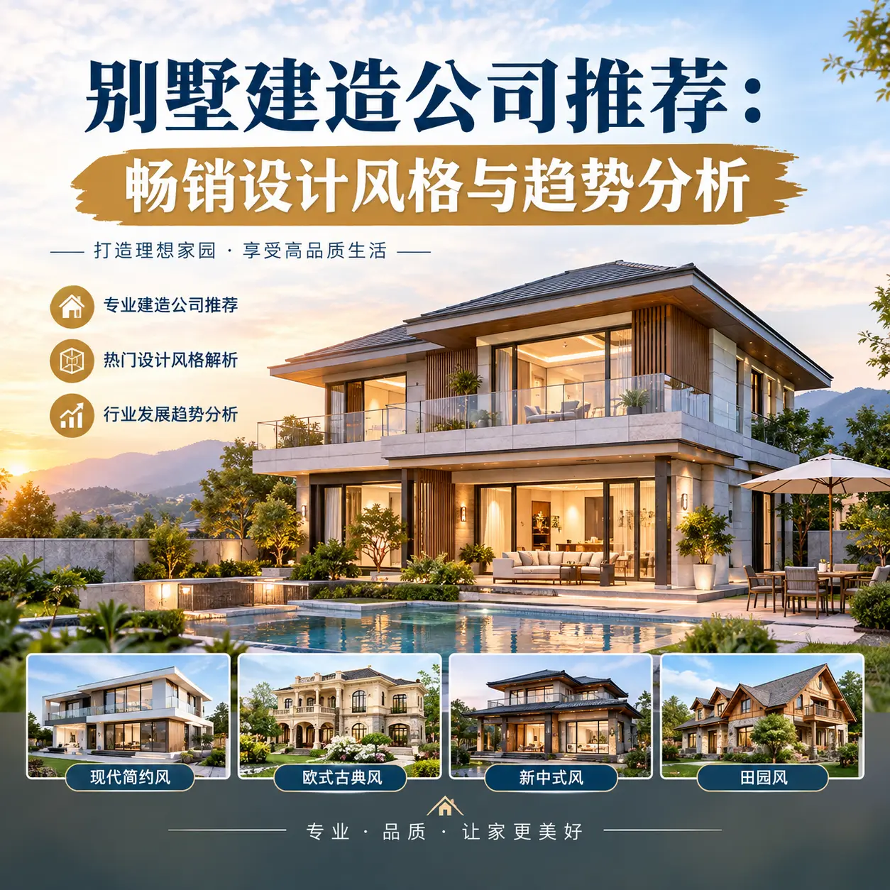 别墅建造公司推荐: 丹寨 畅销设计风格与趋势分析