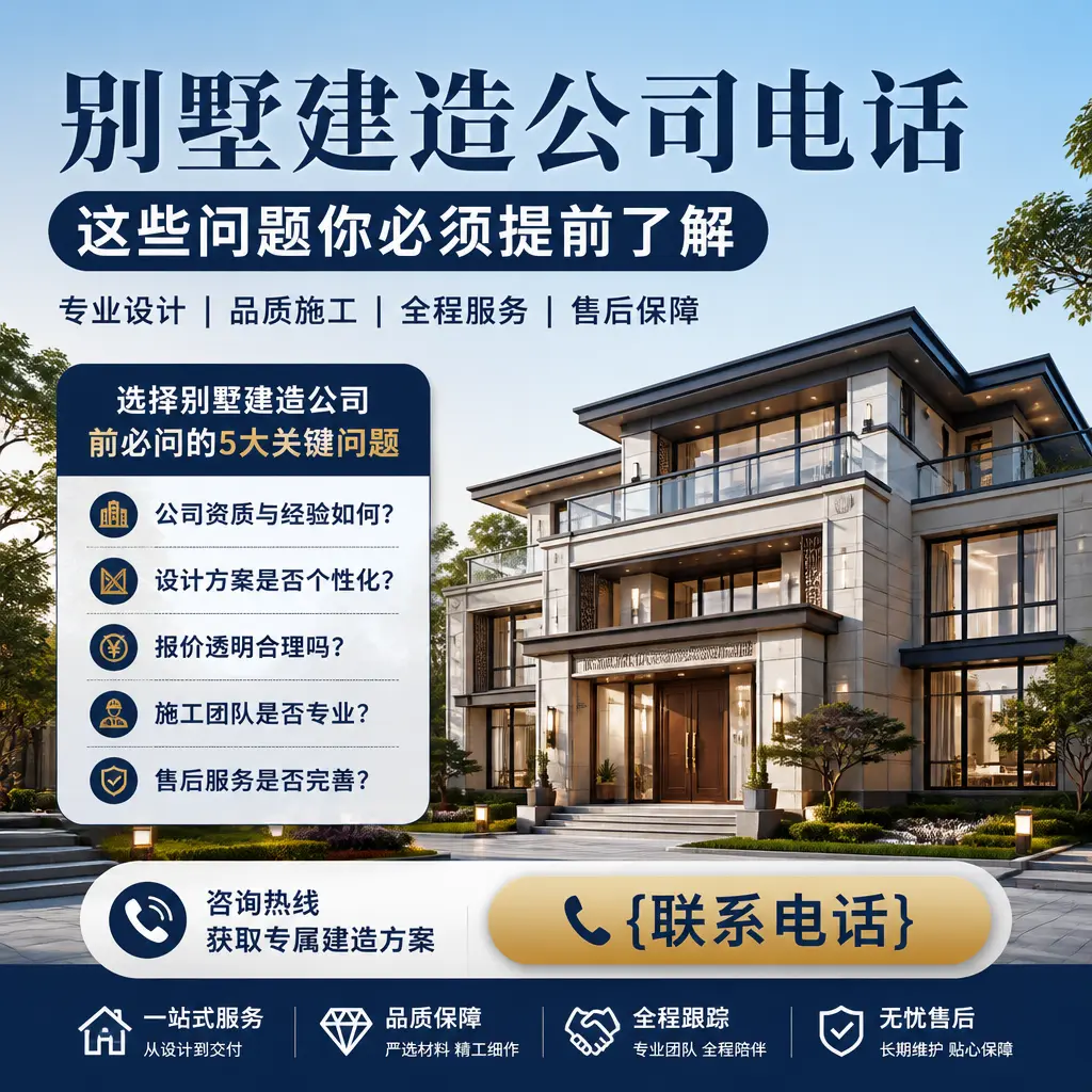 丹寨别墅建造公司电话，这些问题你必须提前了解